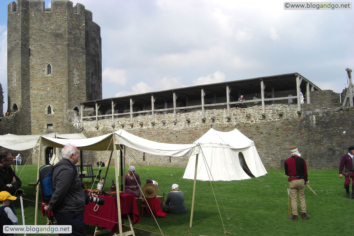 Caerphilly - Northwest Tower and hourd